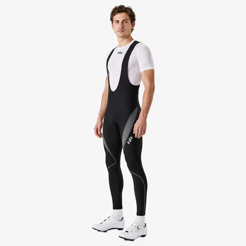 FDX Viper Men's Thermal Cycling Bib Tights 3D Padded Roubaix Windproof Winter Pants