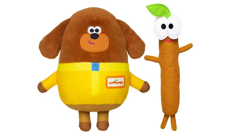 Hey Duggee and Stick Soft Toy Twin Pack