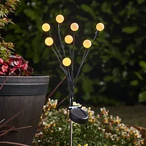 Smart Garden Black Globes Solar-powered 1lm LED Outdoor Stake light