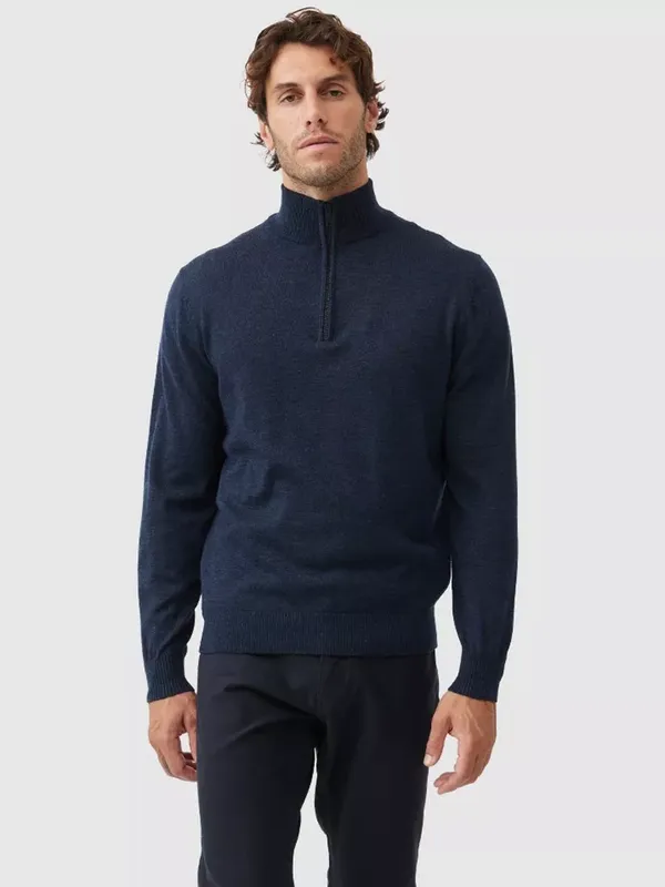 Rodd & Gunn Calderwell Traceable New Zealand Merino Zip Neck Jumper