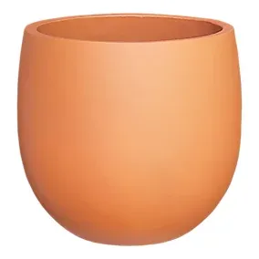 Verve Matt Painted Brown Fibreclay Plant pot (Dia) 39cm, (H)37cm, 35L
