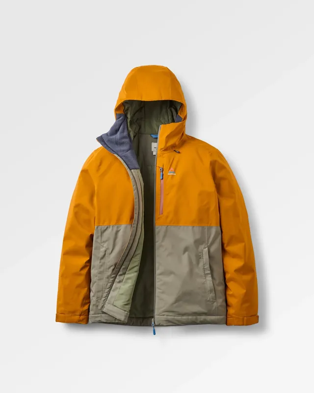 Passenger Clothing Eclipse Insulated Waterproof Jacket - Retro Orange/Dusty Olive