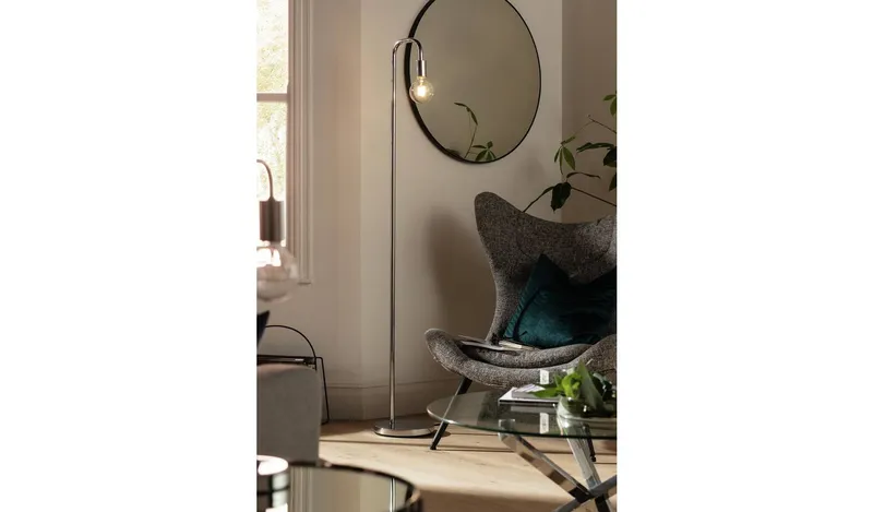 Argos Home Rayner Floor Lamp - Chrome