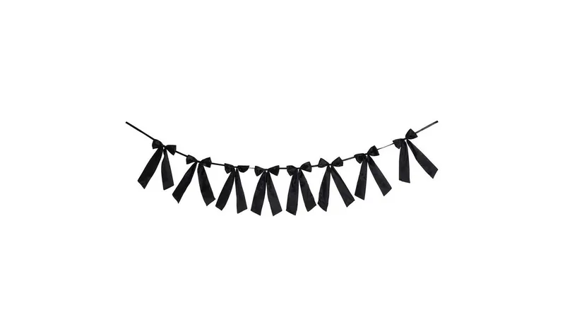 Argos Home Black Bow Garland
