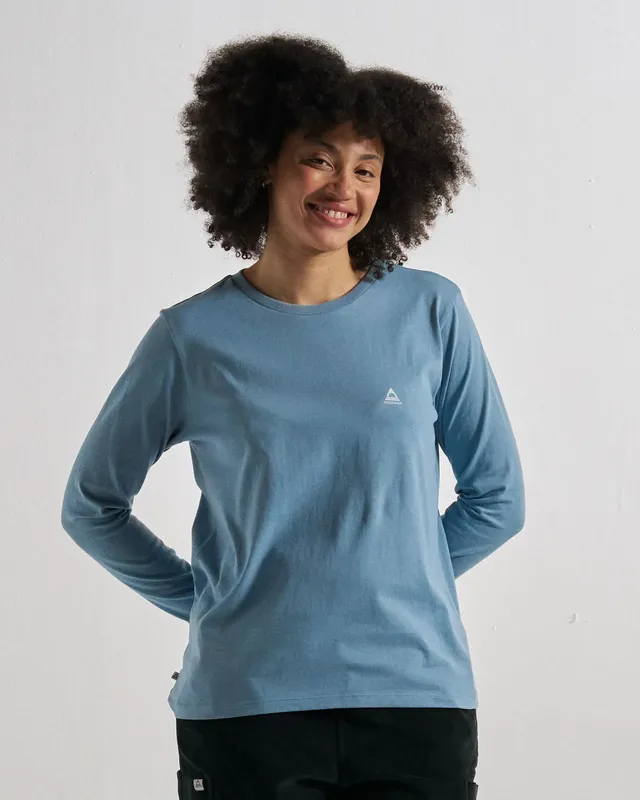Passenger Clothing Classic LS T-Shirt - Faded Denim