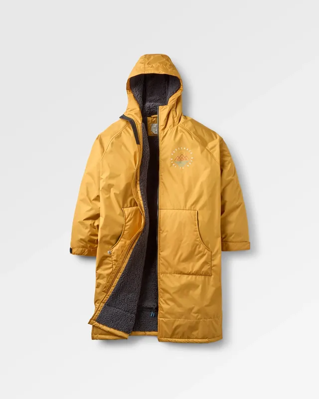 Passenger Clothing Escapism Sherpa Lined Changing Robe - Spruce Yellow