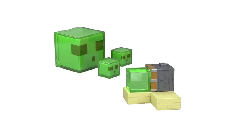 Minecraft Redstone Charged Sticky Piston Trap Set Figures