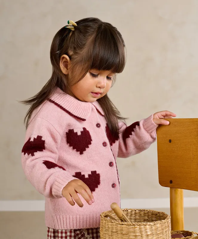 Mamas & Papas Heart Cardigan
