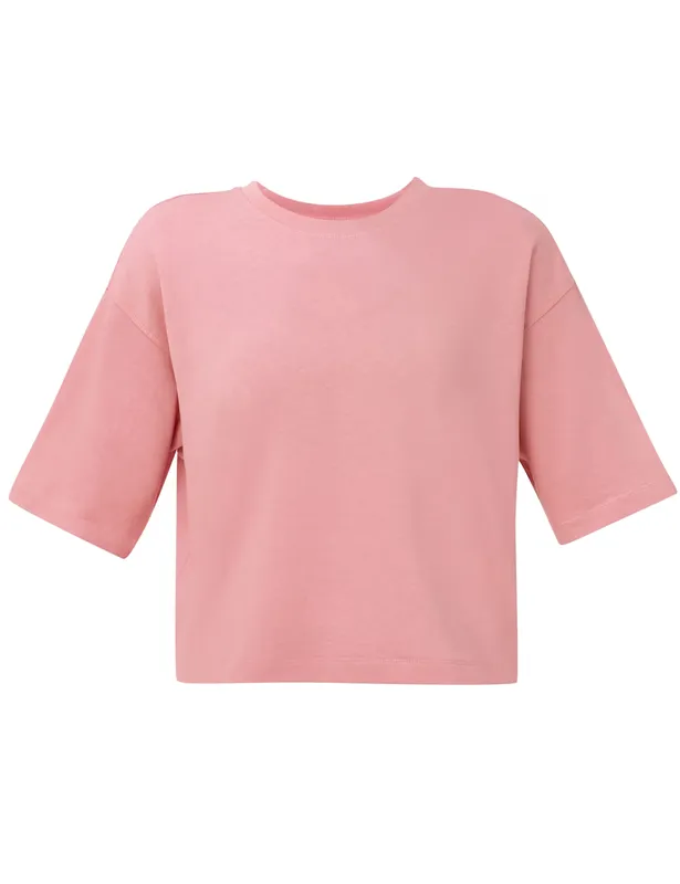 Sweaty Betty After Class Cropped Short Sleeve Sweatshirt