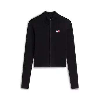 Tommy Jeans Women's Full Zip Knitted Top