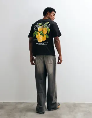 lemon back print t-shirt