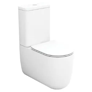 Wickes Teramo Easy Clean Close Coupled Toilet Pan & Soft Close Seat