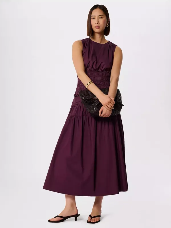 Whistles Tiered Hem Midi Skirt