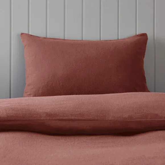 Soft & Cosy Luxury 100% Brushed Cotton Standard Pillowcase Pair