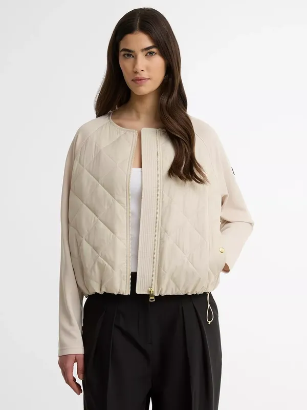 Barbour International Seren Quilted Jacket, Oyster