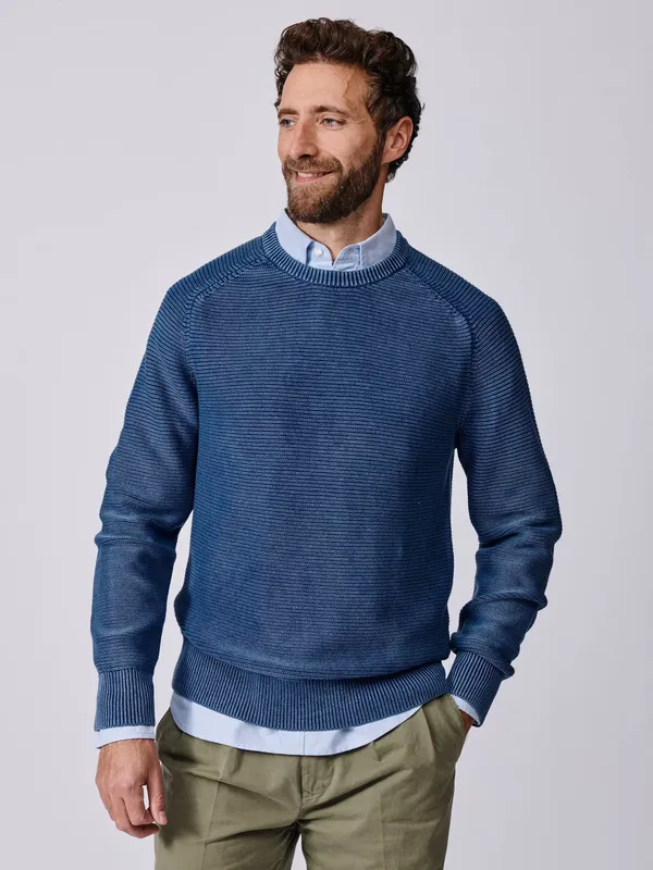 Aubin Saxilby Cotton Crew Neck Jumper