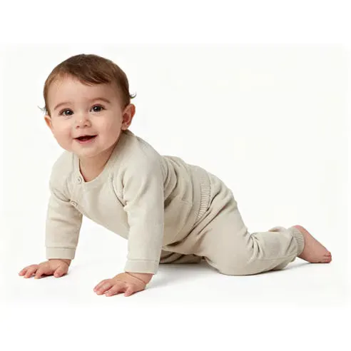 Pretty Green Kids Cotton Long Sleeve Crew Neck Pyjama Set