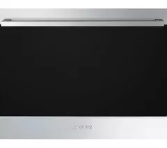 SMEG Cucina SF4400MCX1 Built-in Compact Combination Microwave - Stainless Steel