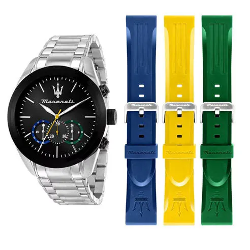 Maserati Men's Traguardo Stainless Steel Analogue Quartz Watch