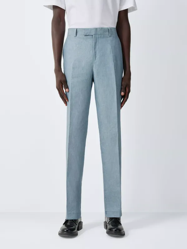 John Lewis Regular Fit Linen Suit Trousers