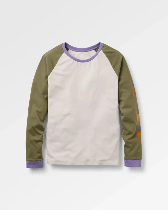 Passenger Clothing Stack LS Raglan T-Shirt - White Sand