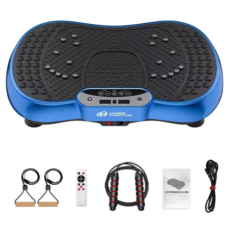 HOMEFITNESSCODE Vibration Plate with Resistance Bands – Full Body Fitness Trainer