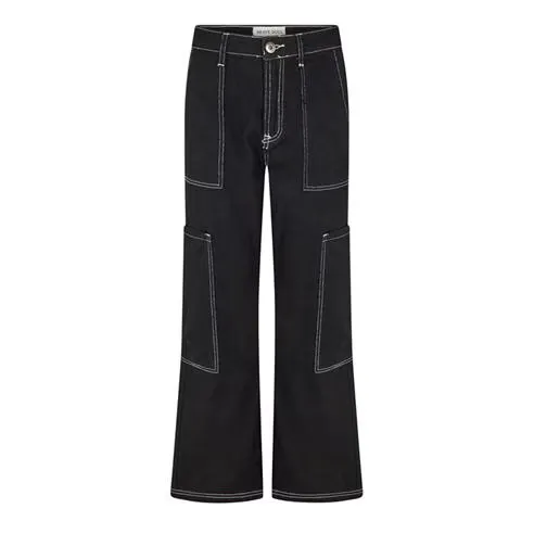 Brave Soul Womens Cargo Jeans with Contrast Stitching