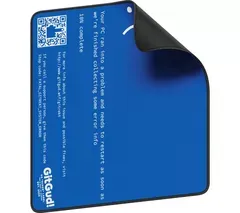 GITGUD BSOD Gaming Mouse Mat - Blue, Large