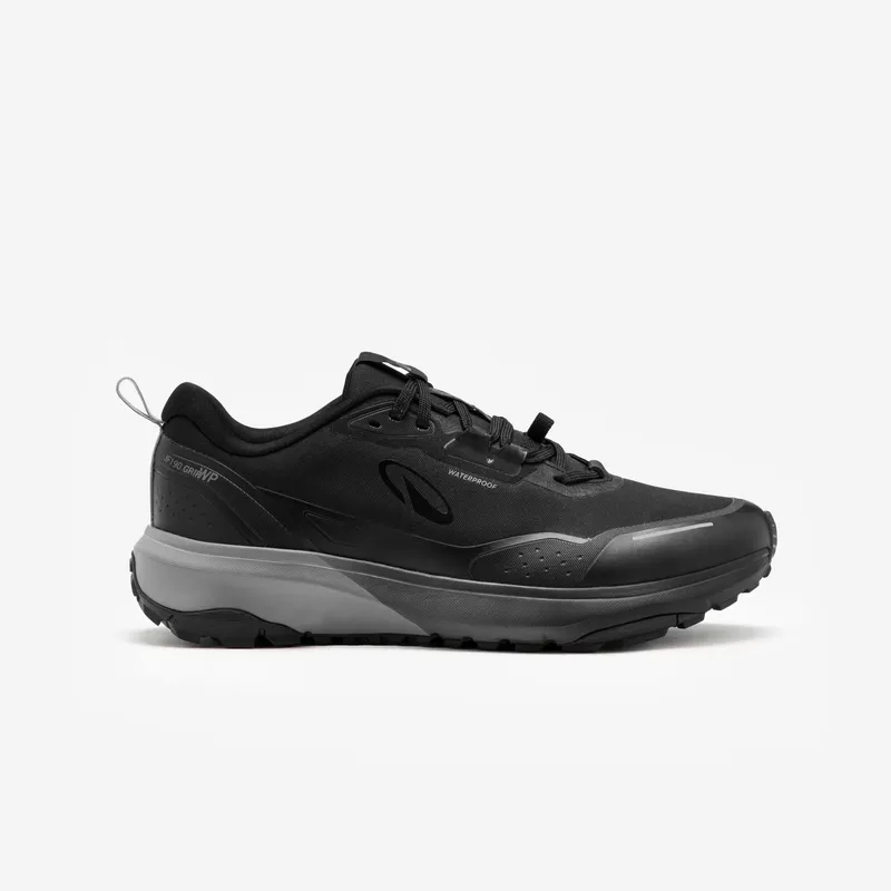 DECATHLON Men's waterproof running and trail shoes, JF 190 GRIP black