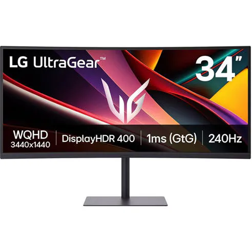 LG 34G630A-B 34 inch Ultra Wide QHD 240Hz USB-C Monitor