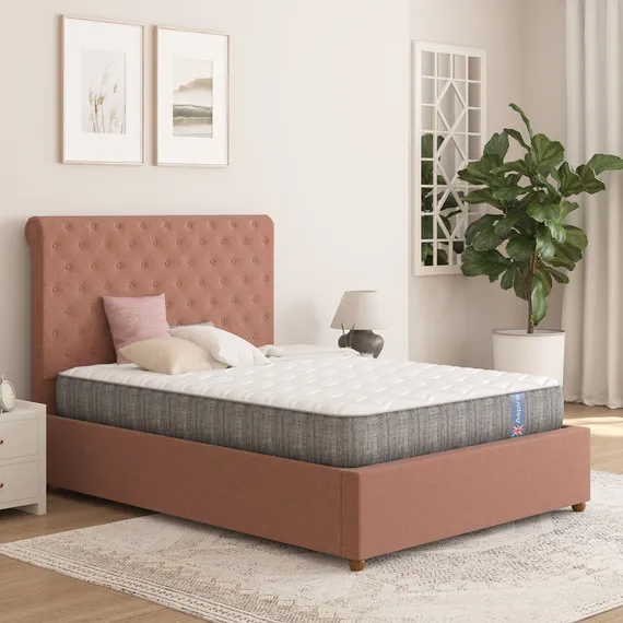 Quad Layer Pocket Sprung Mattress - White / Double