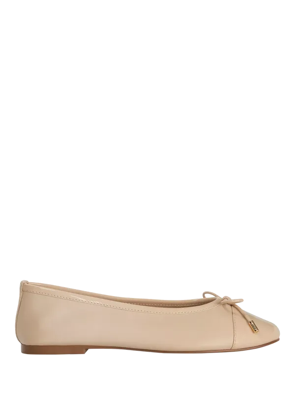 Dune London Haliah Leather Ballet Flats